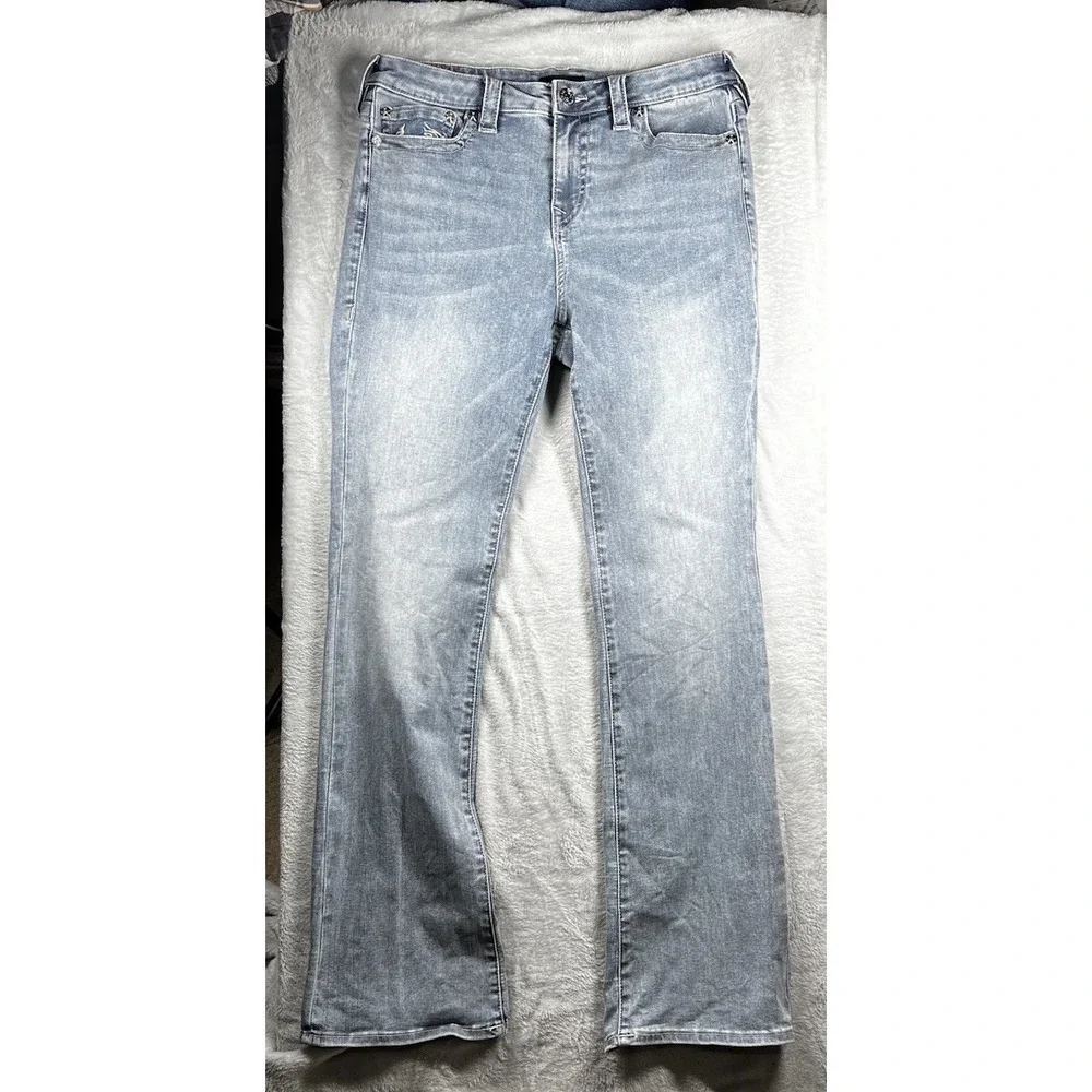 True Religion Jeans Womens Size 32 Becca Mid Rise Bootcut Denim